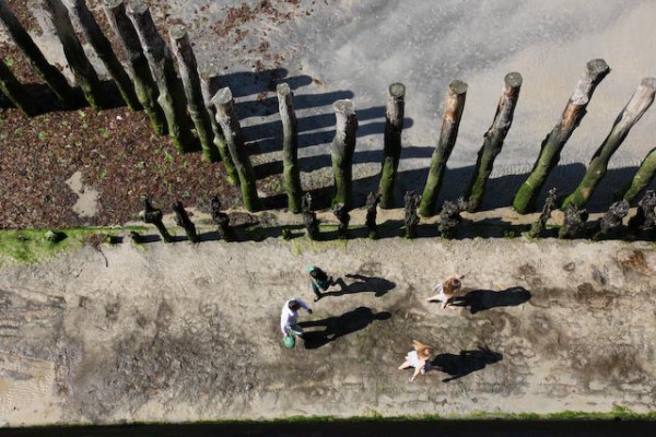 Sur la plage de Saint-Malo