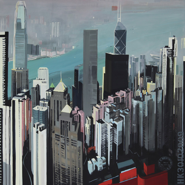 Peinture de Hong Kong par Michelle Auboiron